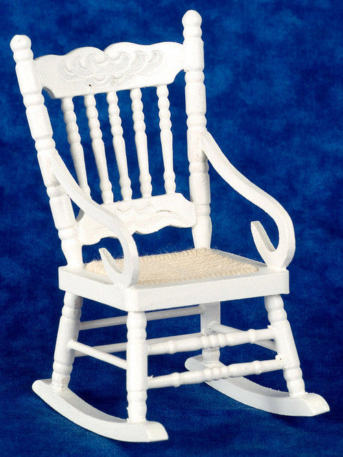 Boston Rocking Chair White Dollhouse Universe