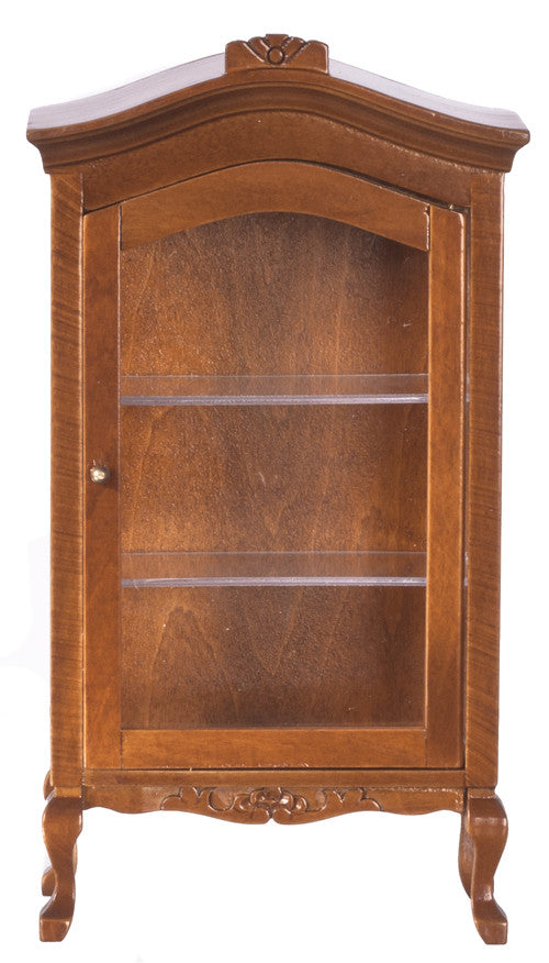 Curio Cabinet - Walnut - Dollhouse Universe