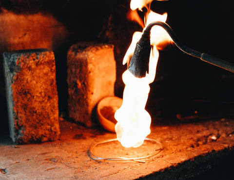 Crafting our jewelry with fire