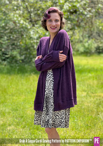 Cropped Oversized Cardi Cardigan sewing pattern