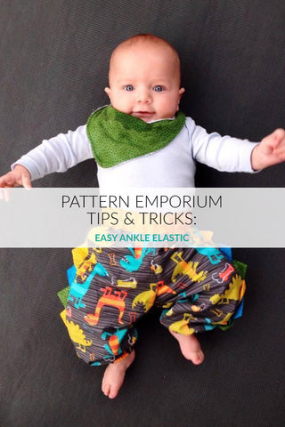 Easy ankle elastic baby harem pants Pattern Emporium