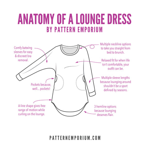Pattern Emporium Lounge Dress Sewing Pattern