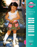 Girls A-line skirt sewing pattern with pockets 