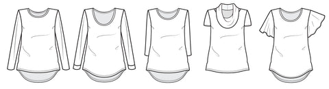 Pattern Emporium Modern Sewing Patterns Cowl Neck Tee