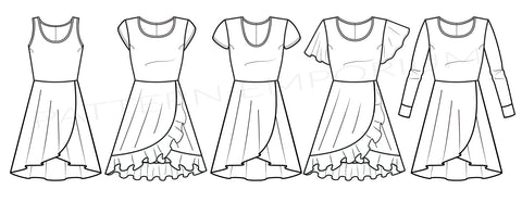 Follow Me Wrap Dress Sewing Pattern