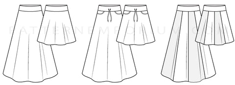 Girls Little Miss Heartlight skirt stretch sewing pattern