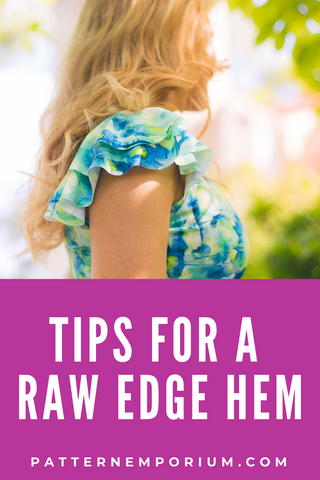 Sewing tips - Raw edge hem