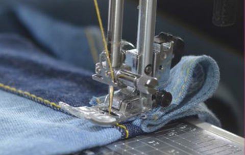 Tips for sewing with denim & thick fabrics. Make a bumper.
