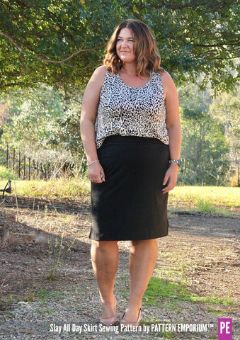 Career dressing sew a pencil skirt with splits Sewing Pattern