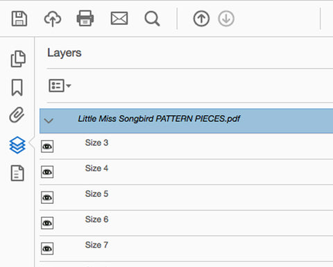 how to use pdf pattern layers