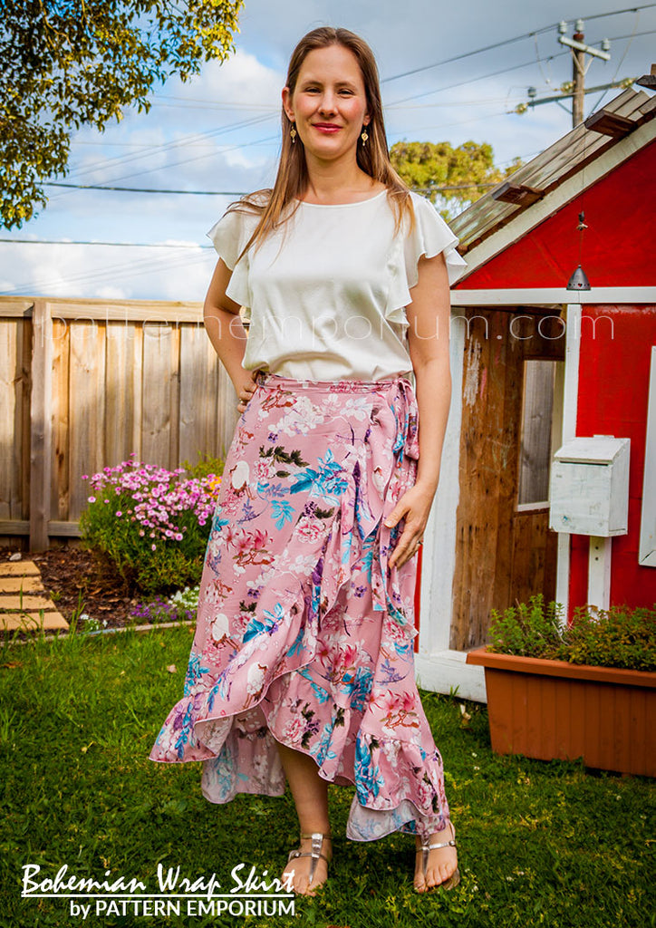 Ladies Wrap Skirt PDF Sewing Pattern – PATTERN EMPORIUM
