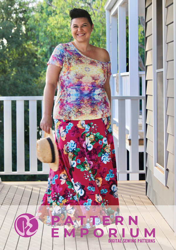 Game On Off The Shoulder Top PDF Sewing Pattern