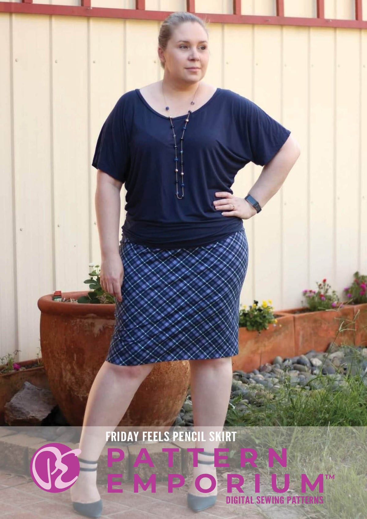 Ladies Stretch Pencil Skirt Sewing Pattern