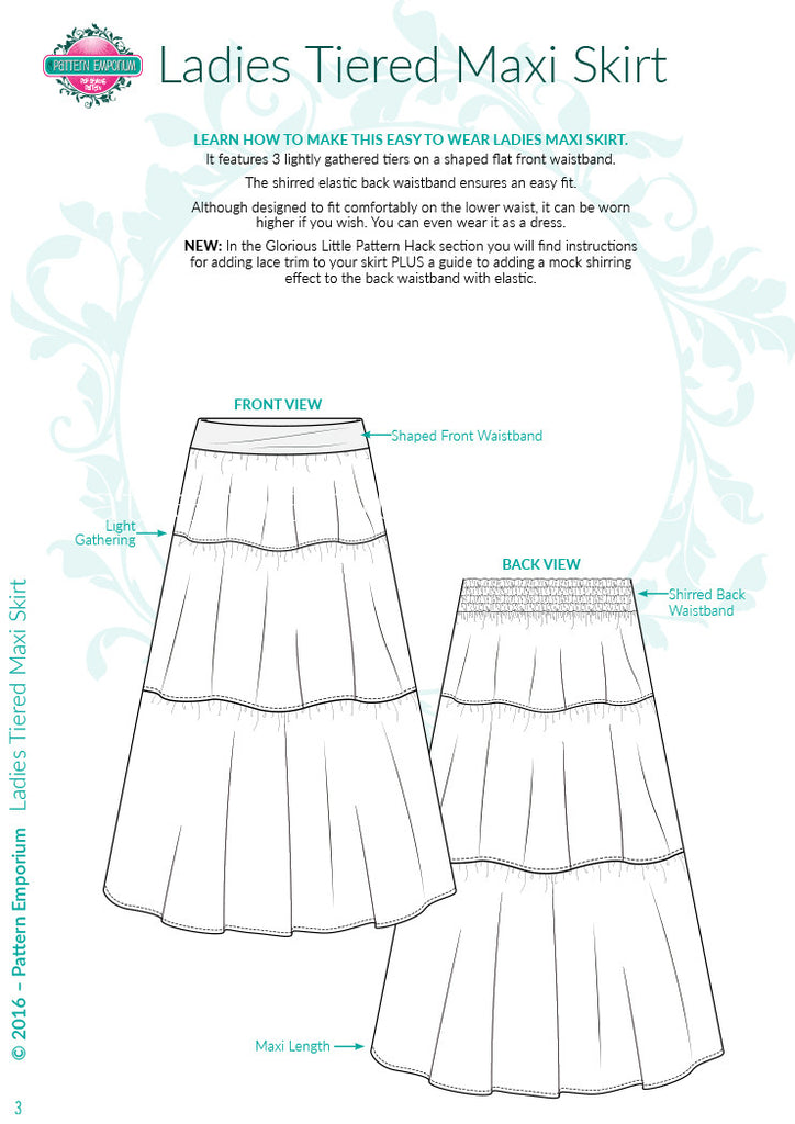 Printable A Line Skirt Pattern Free