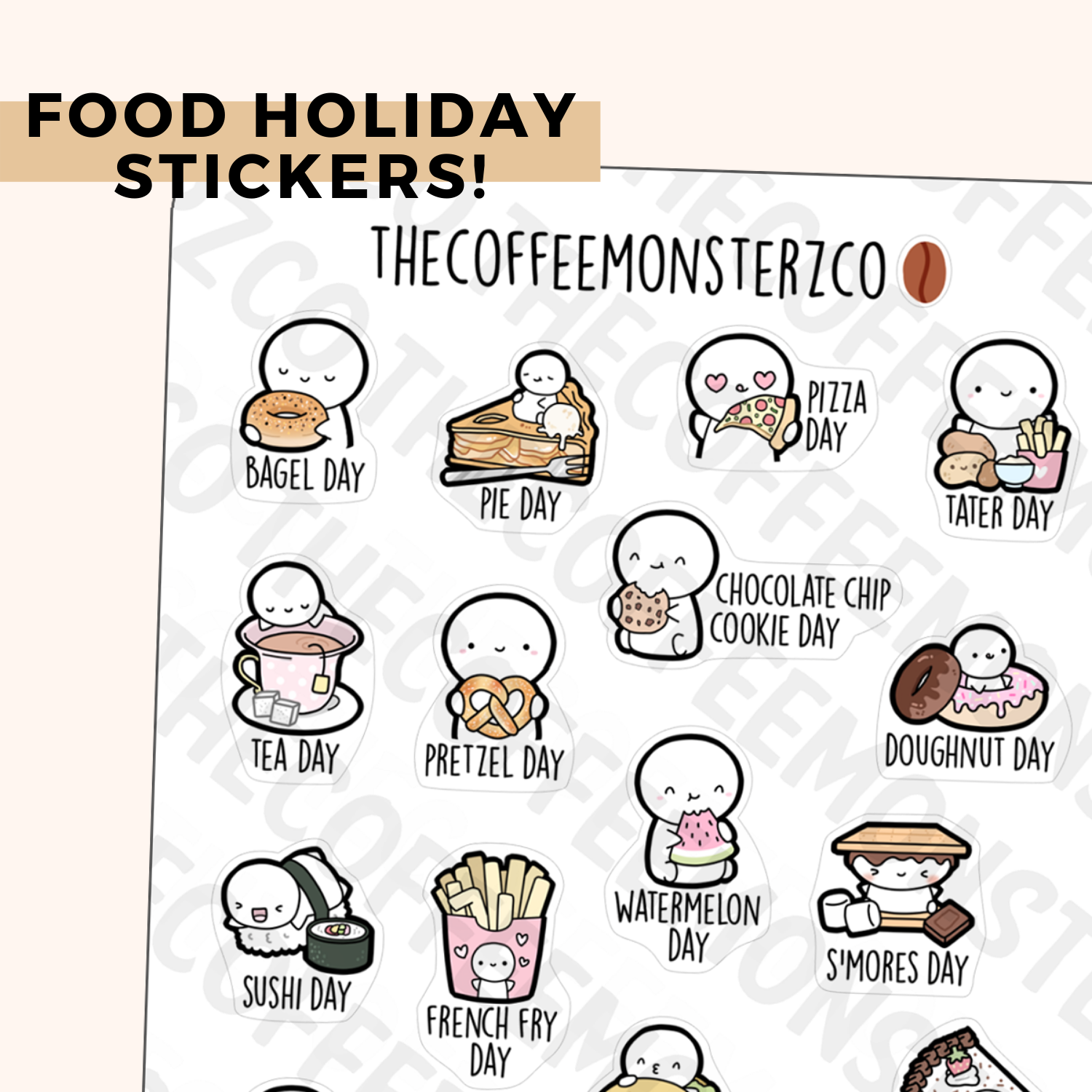 2024 Supplemental Holiday Stickers – TheCoffeeMonsterzCo