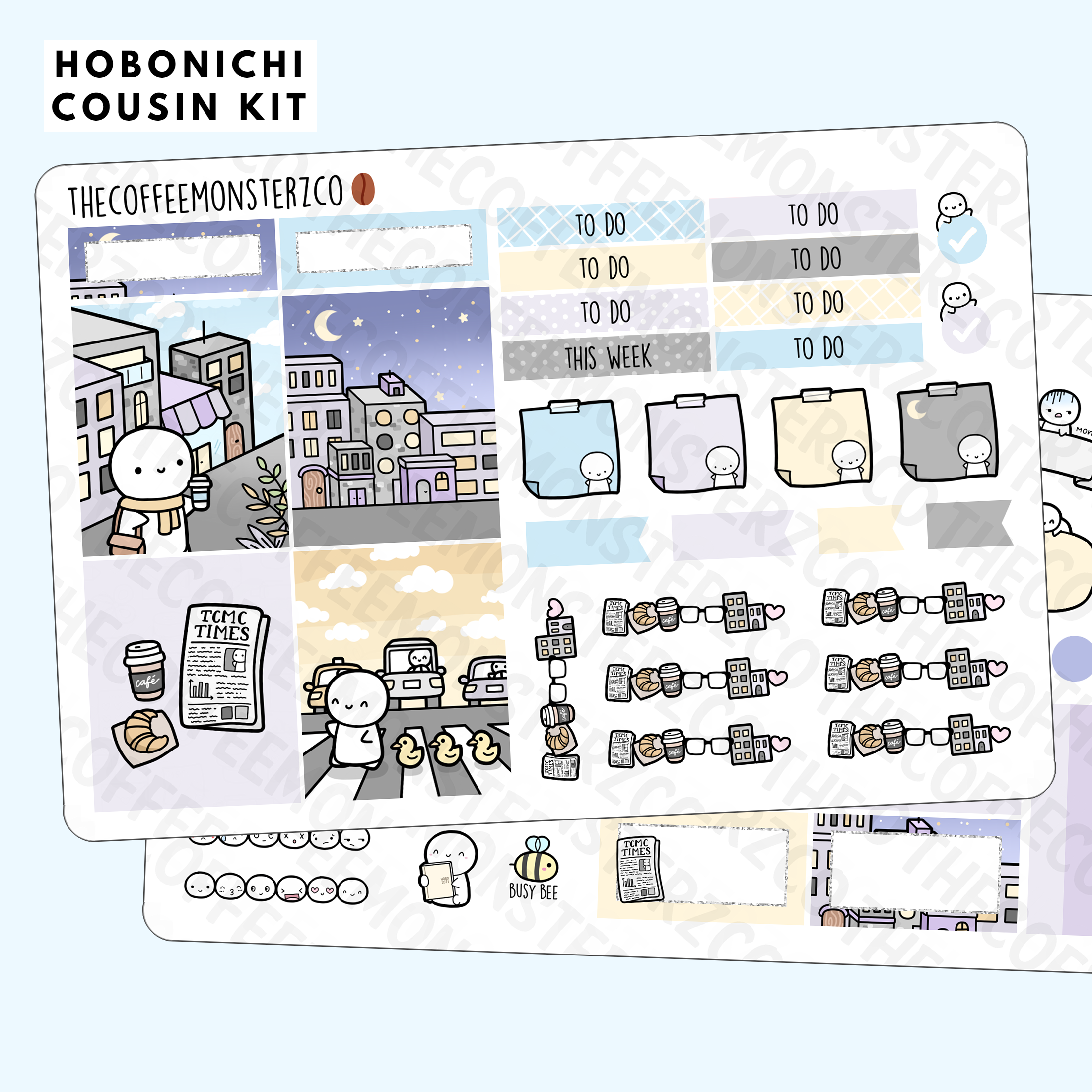 Pastel Galaxy Hobonichi Cousin Kit – TheCoffeeMonsterzCo