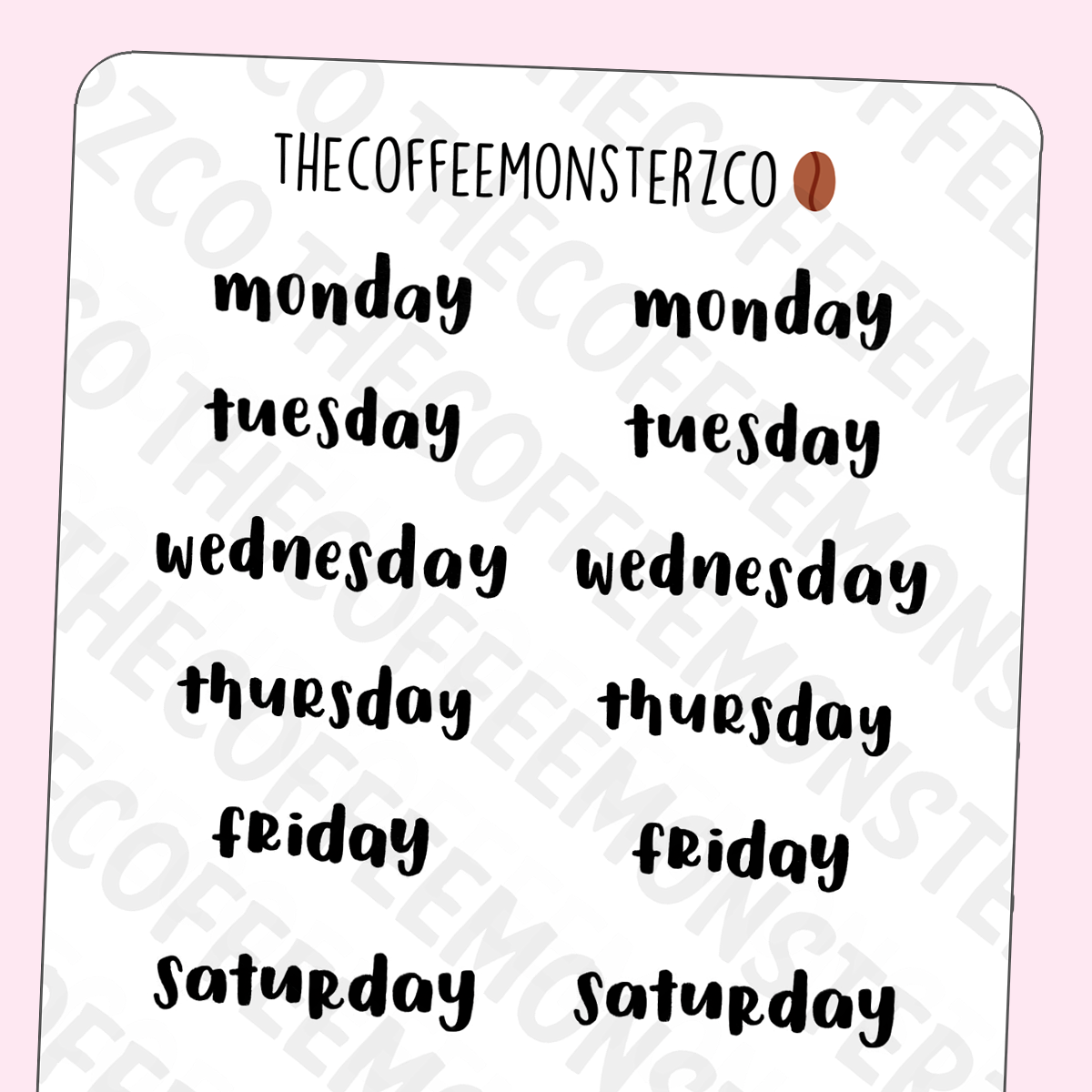 Lettering in Spanish, Days of the Week - Monday, Tuesday, Wednesday,  Thursday, Friday, Saturday, Sunday. Handwritten Words for Stock  Illustration - Illustration of latino, brush: 198598943