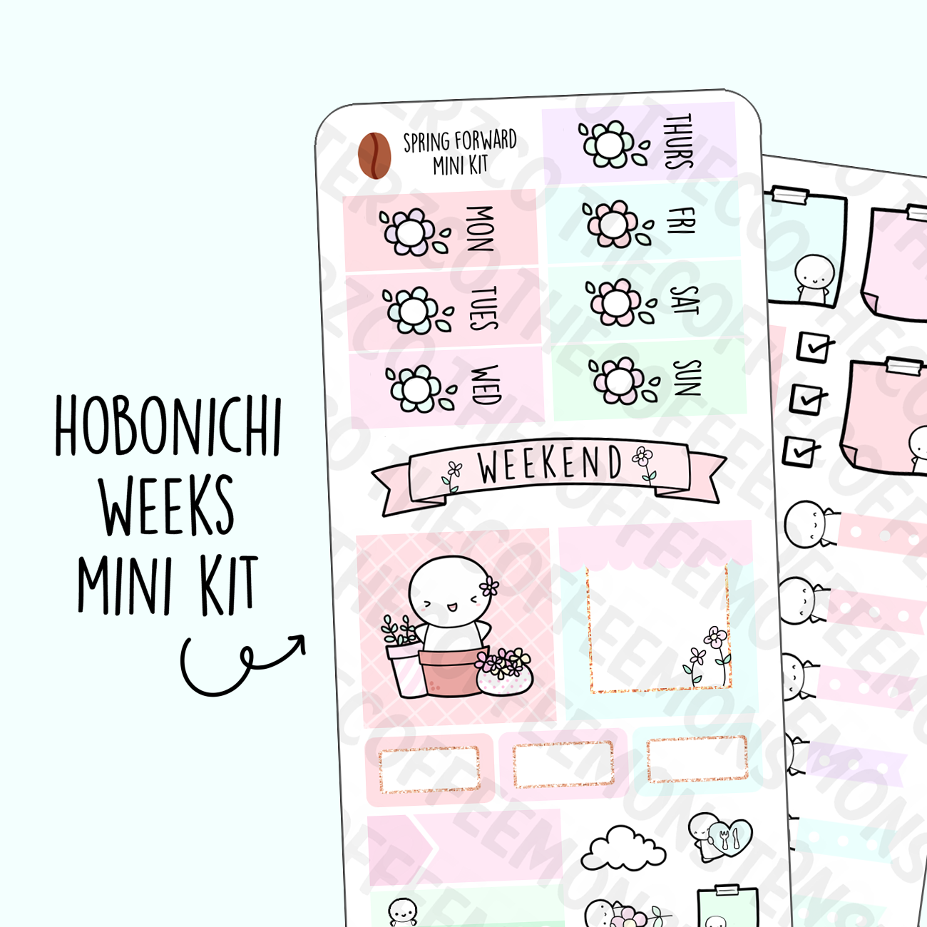 Cute Kawaii Weather, Printable Planner Stickers, Hobonichi Weeks, Cricut  and Silhouette Files, Bullet Journal Stickers 