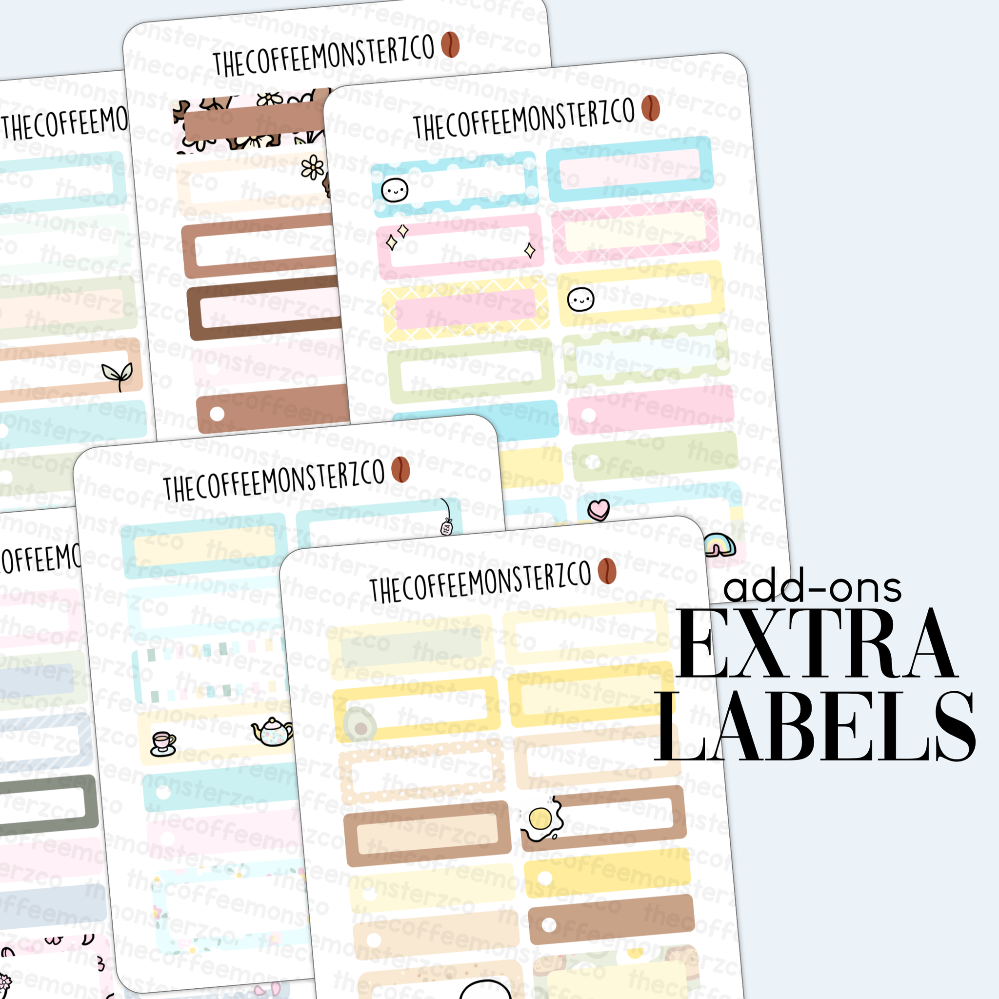 Spring Coffee Shop Stickers for Bullet Journal – ANOOK3