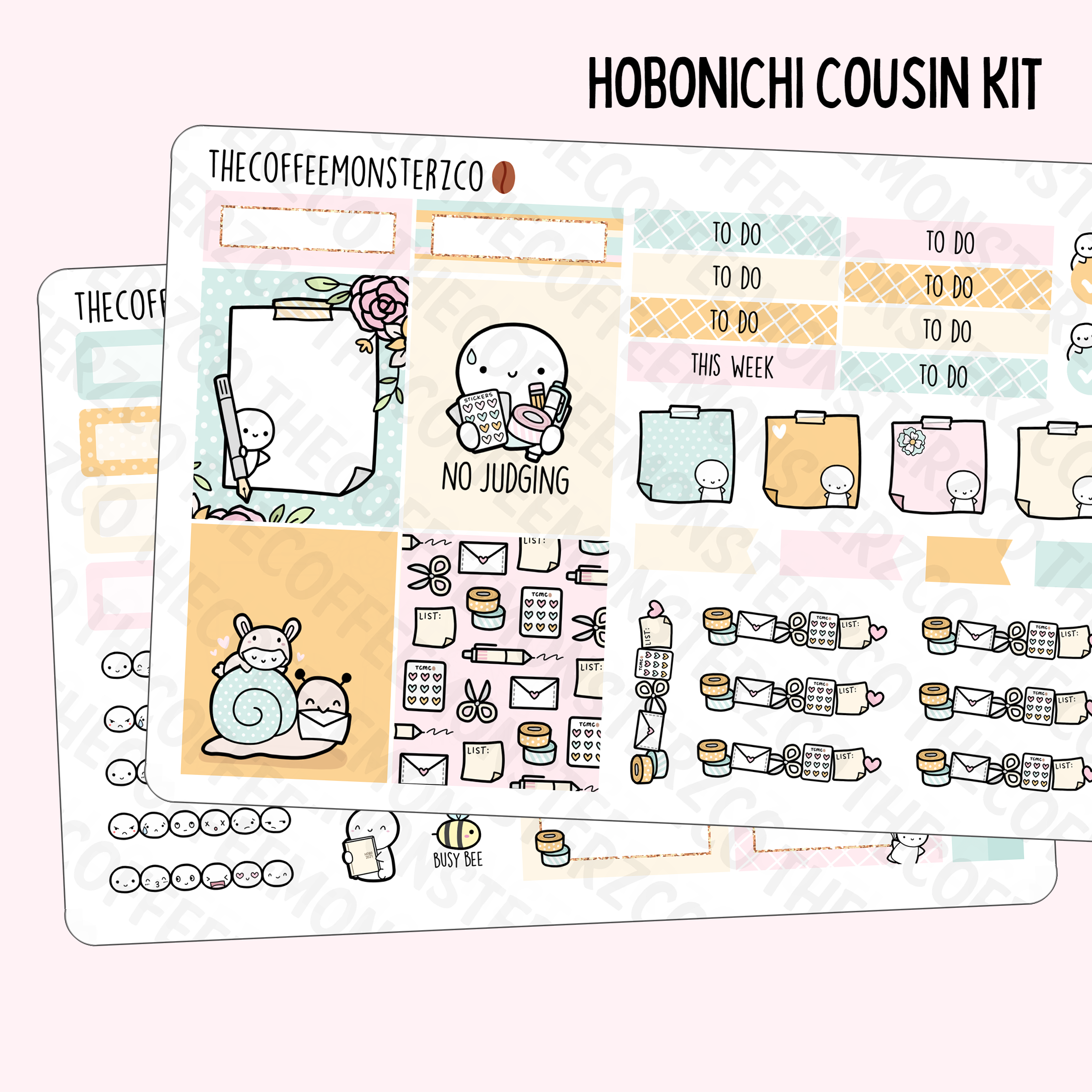 Keep Life Simple Hobonichi Cousin Kit - Planner Stickers – Paper Kay