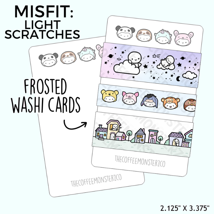 Animal Onesie Washi Card - TheCoffeeMonsterzCo