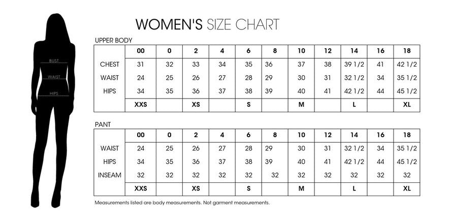 Cintas Women S Pants Size Chart