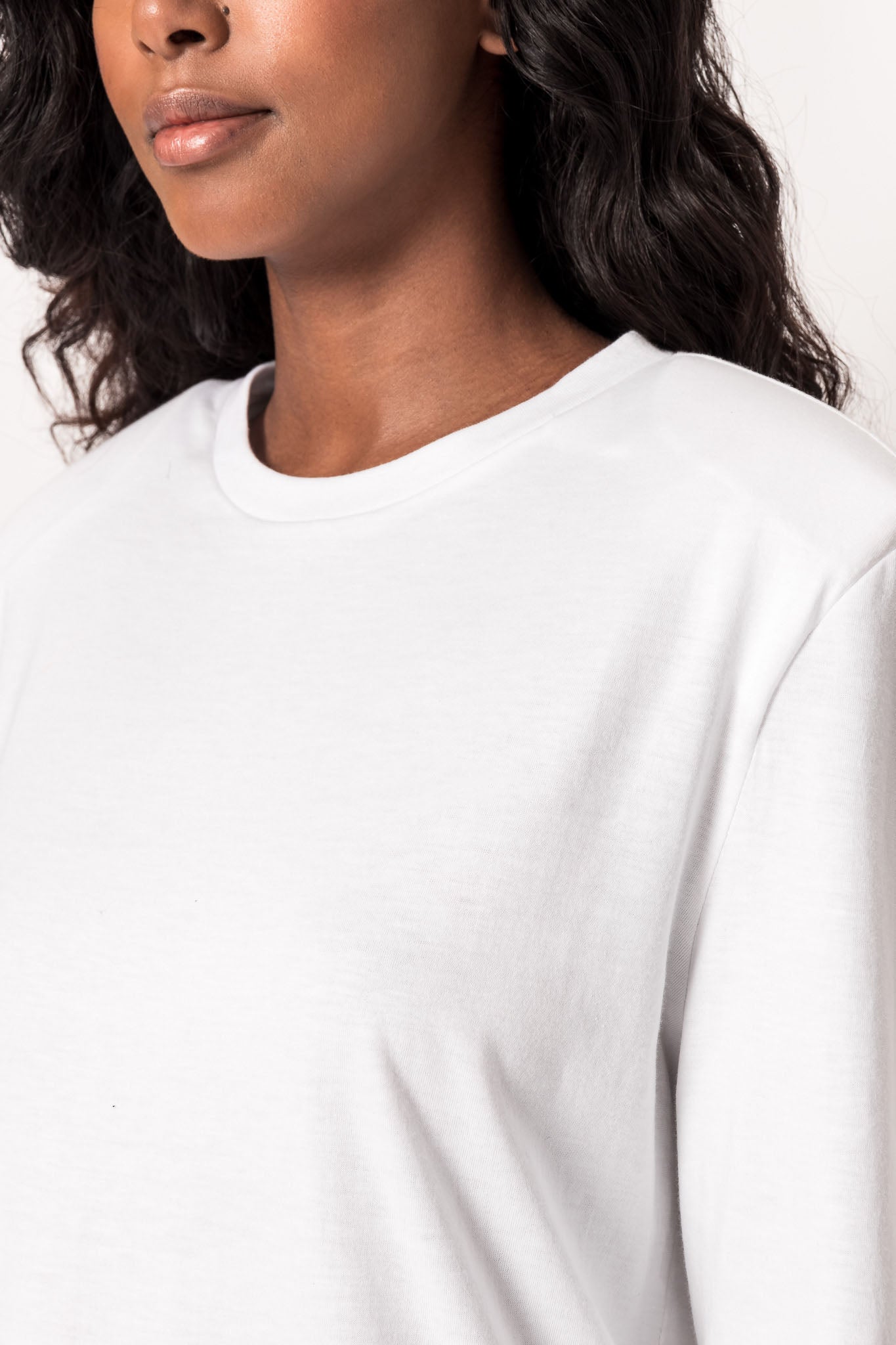 XXL】ennoy Long sleeve hem rib tee WHITE-