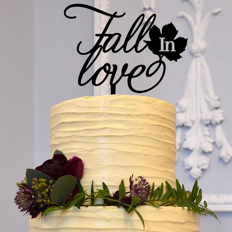 Fall Wedding Cake Topper Rustic Country Vintage Decor Ideas