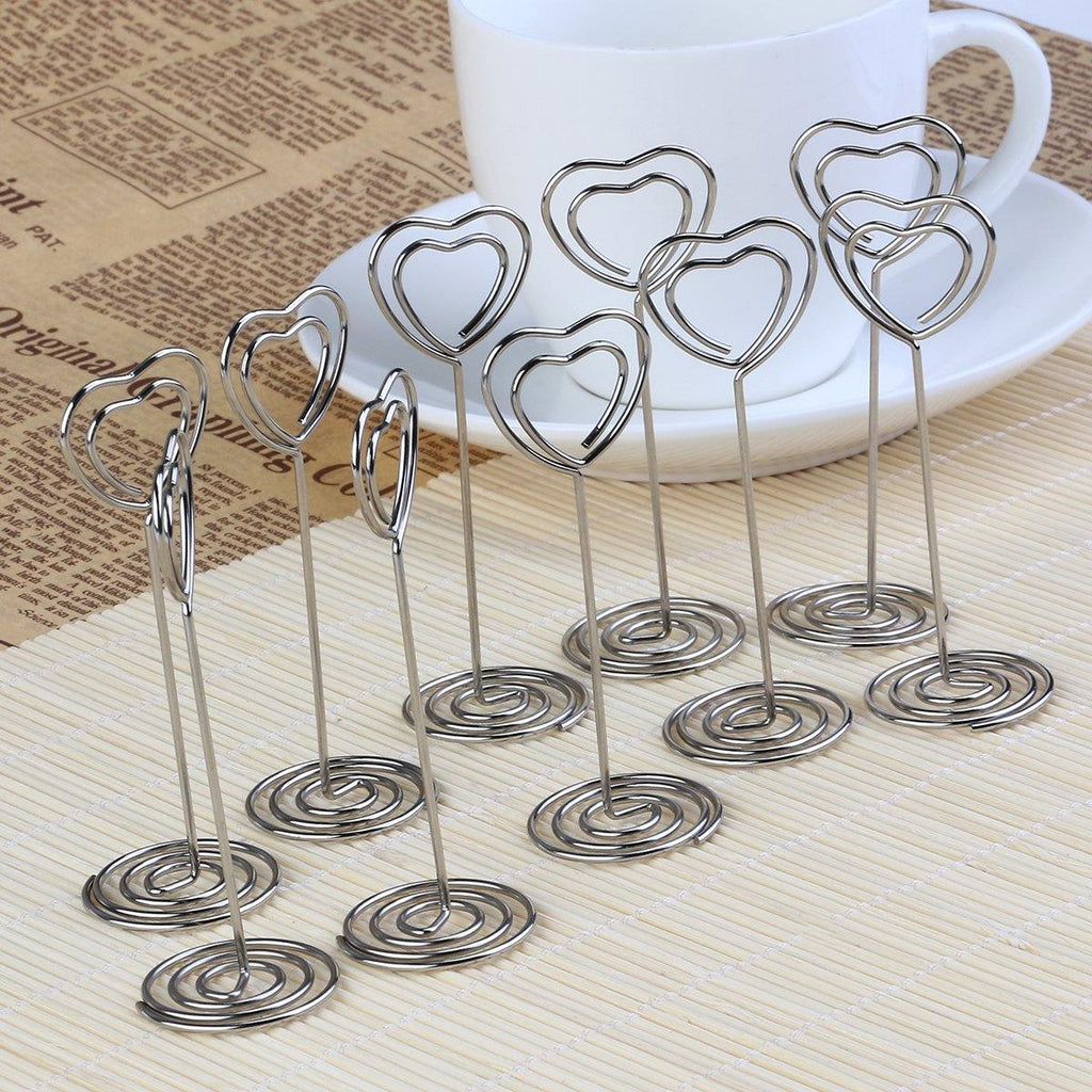 heart table card holder