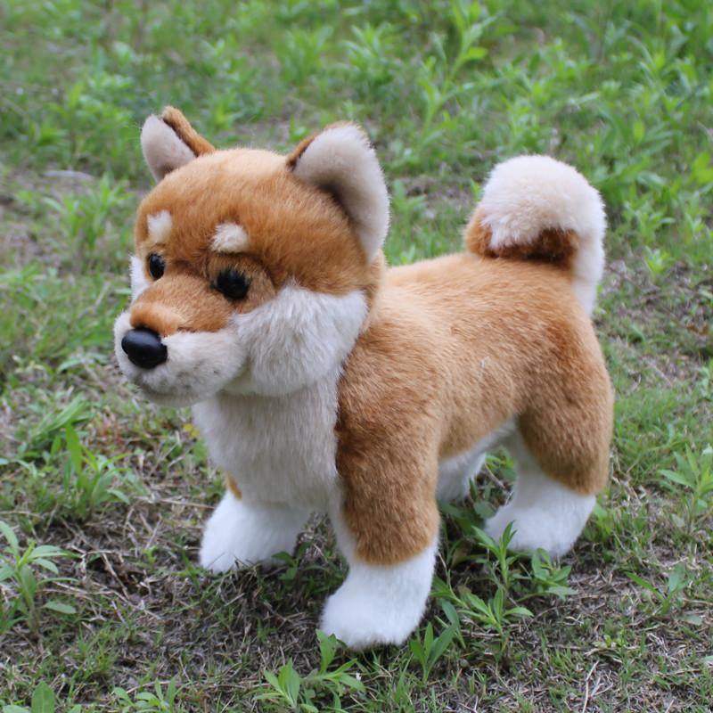 Shiba Inu Dog Stuffed Toys Pet Plush Figures Puppy Figurine Gifts