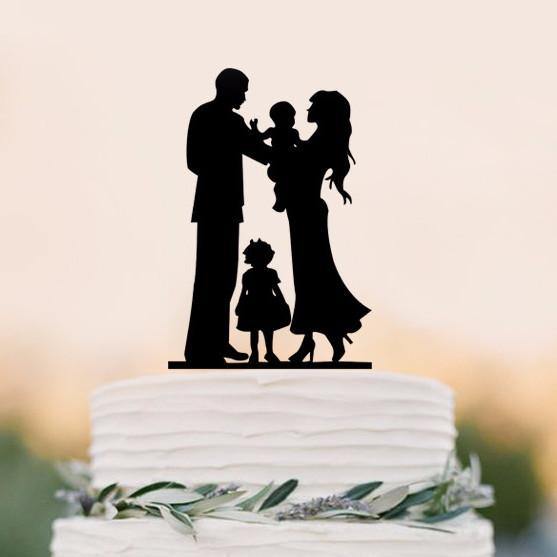  Wedding  Cake  Topper  Sweet Home Family Love Little Girl  