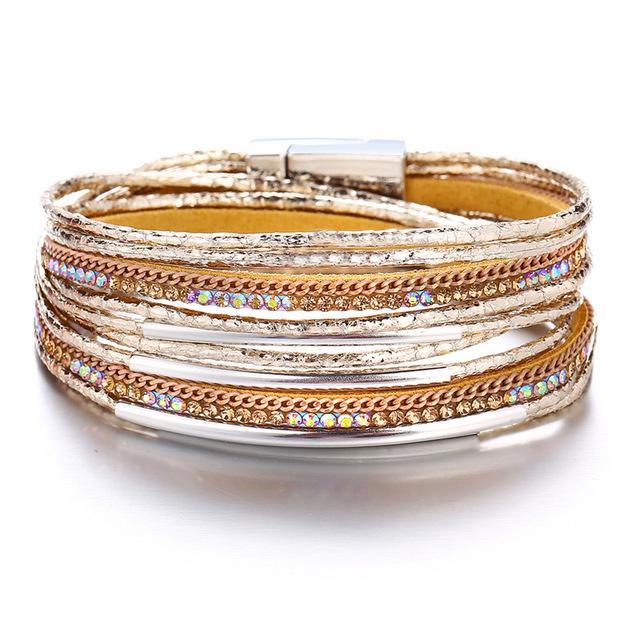 women's gold and silver bracelets