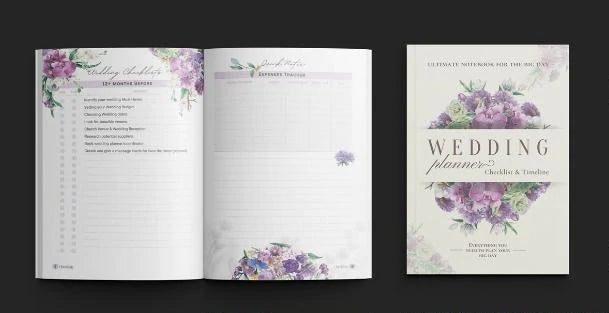 Wedding notebook planner budget organizer - Charmerry