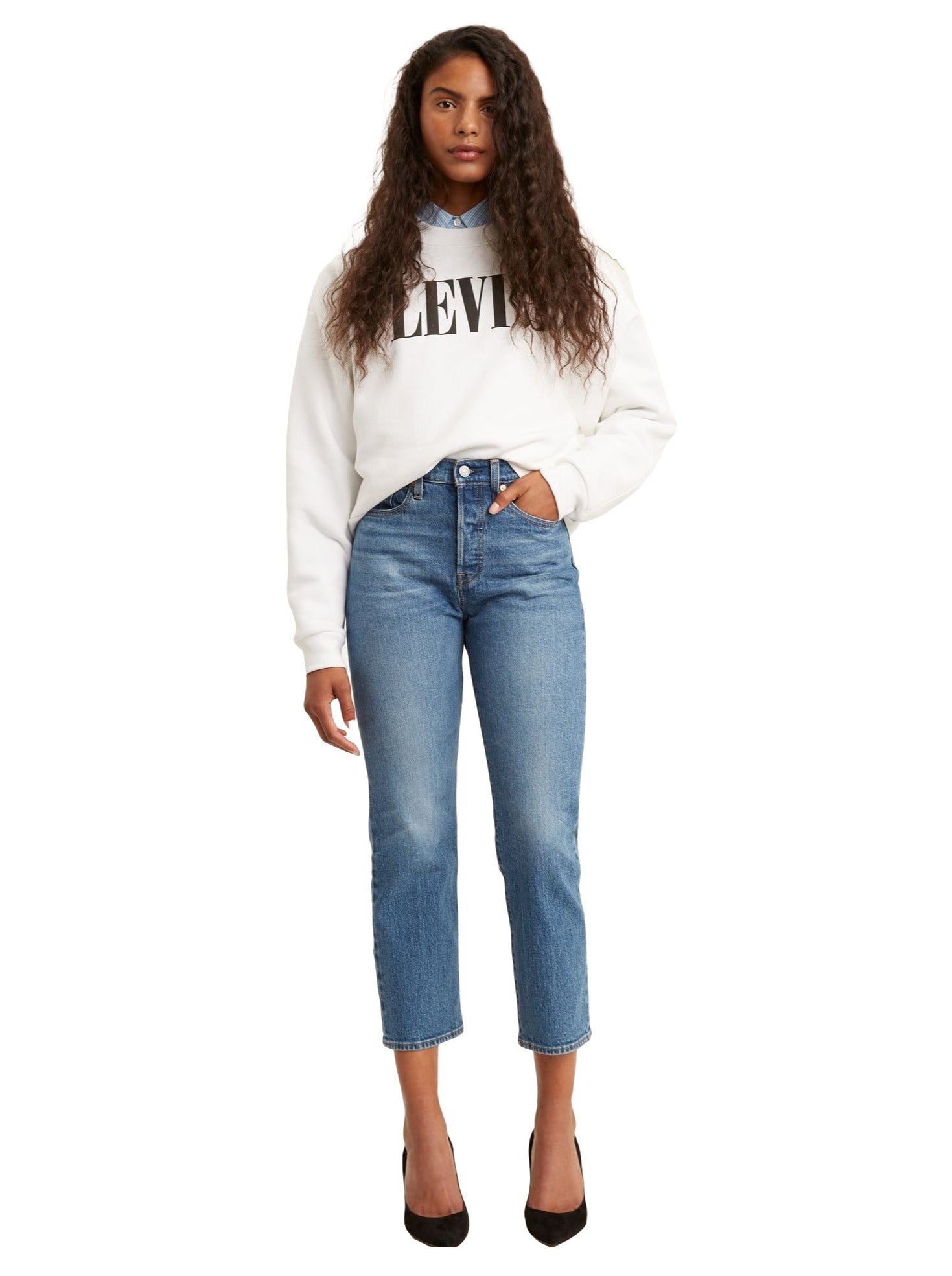 Levi's - Wedgie Fit Straight Jeans - Jive Sound – 88 Jeans