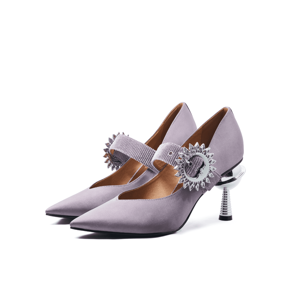 purple mary jane heels