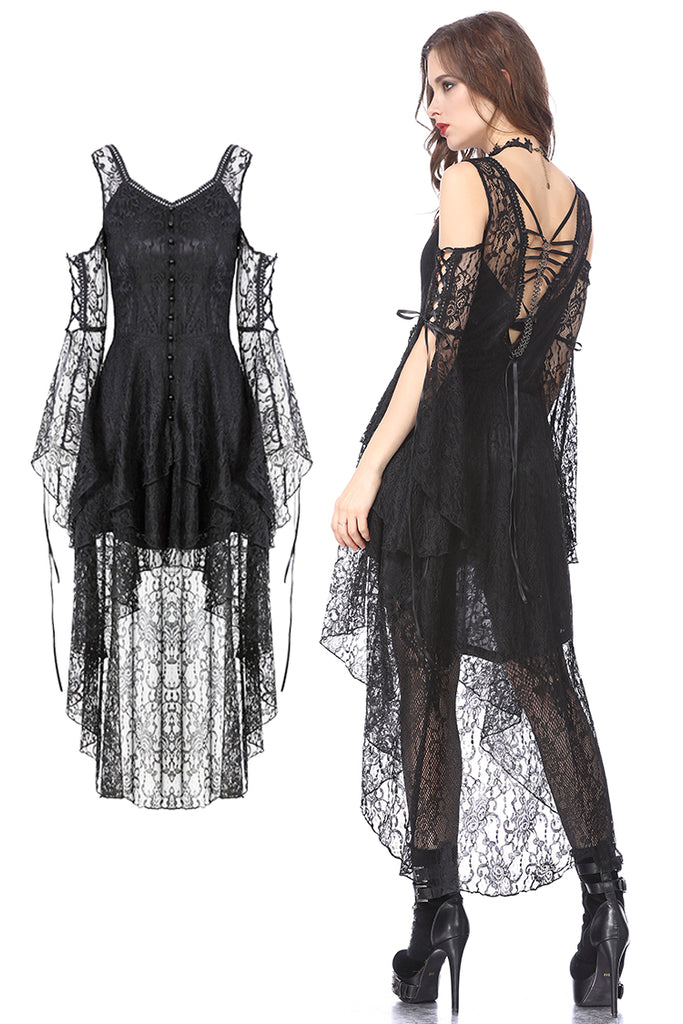 gothic high low dress