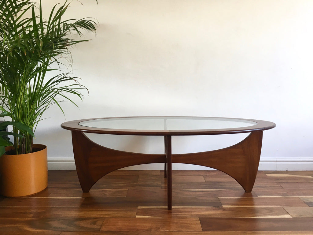 Mid Century G Plan Astro Oval Coffee Table Vintage Retro– Habiib