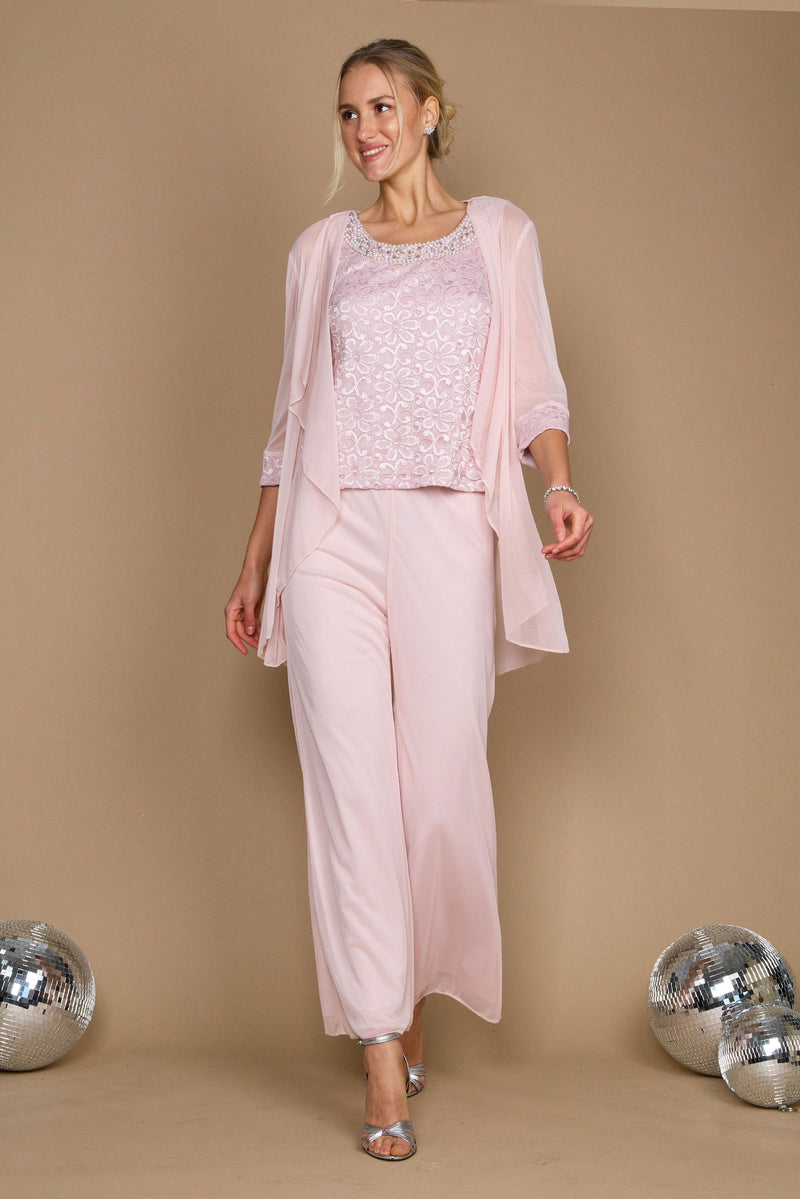 Chiffon Pant Suit for Mother of The Women Party Wedding Guest