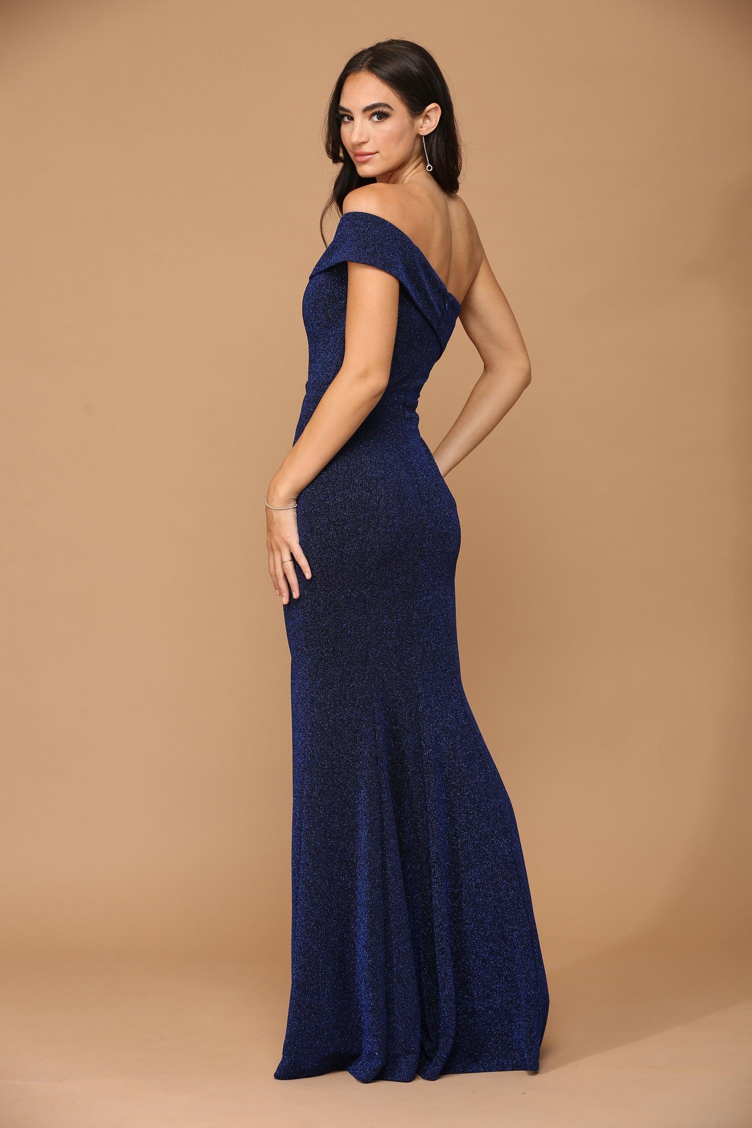 Long One Shoulder Formal Metallic Prom Dress The Dress, 54% OFF