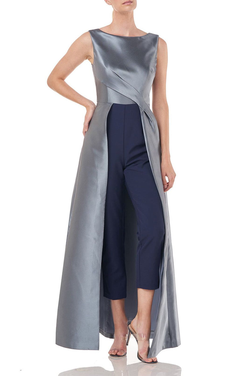 Sleeveless Asymmetrical Jumpsuit In Midnight