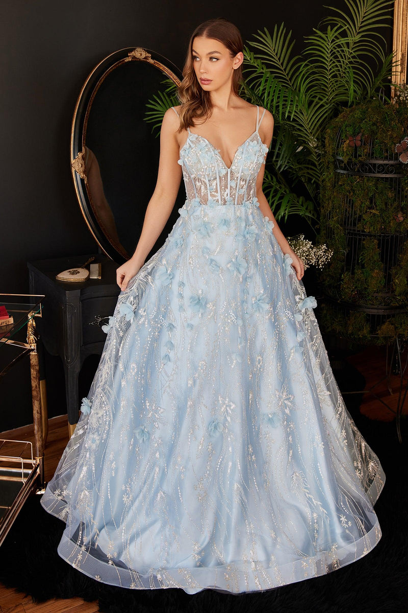 🌌Crystal work light blue dresses,frock with long sleeves💎 – tarangg.in
