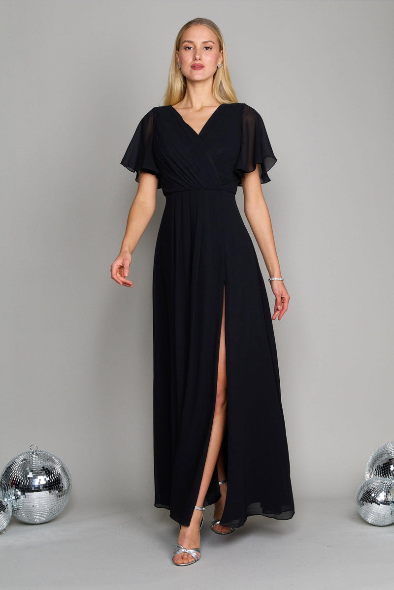 Off Shoulder A-Line Wrap Gown By Ladivine CD878C - Women Evening Formal  Gown - Curves