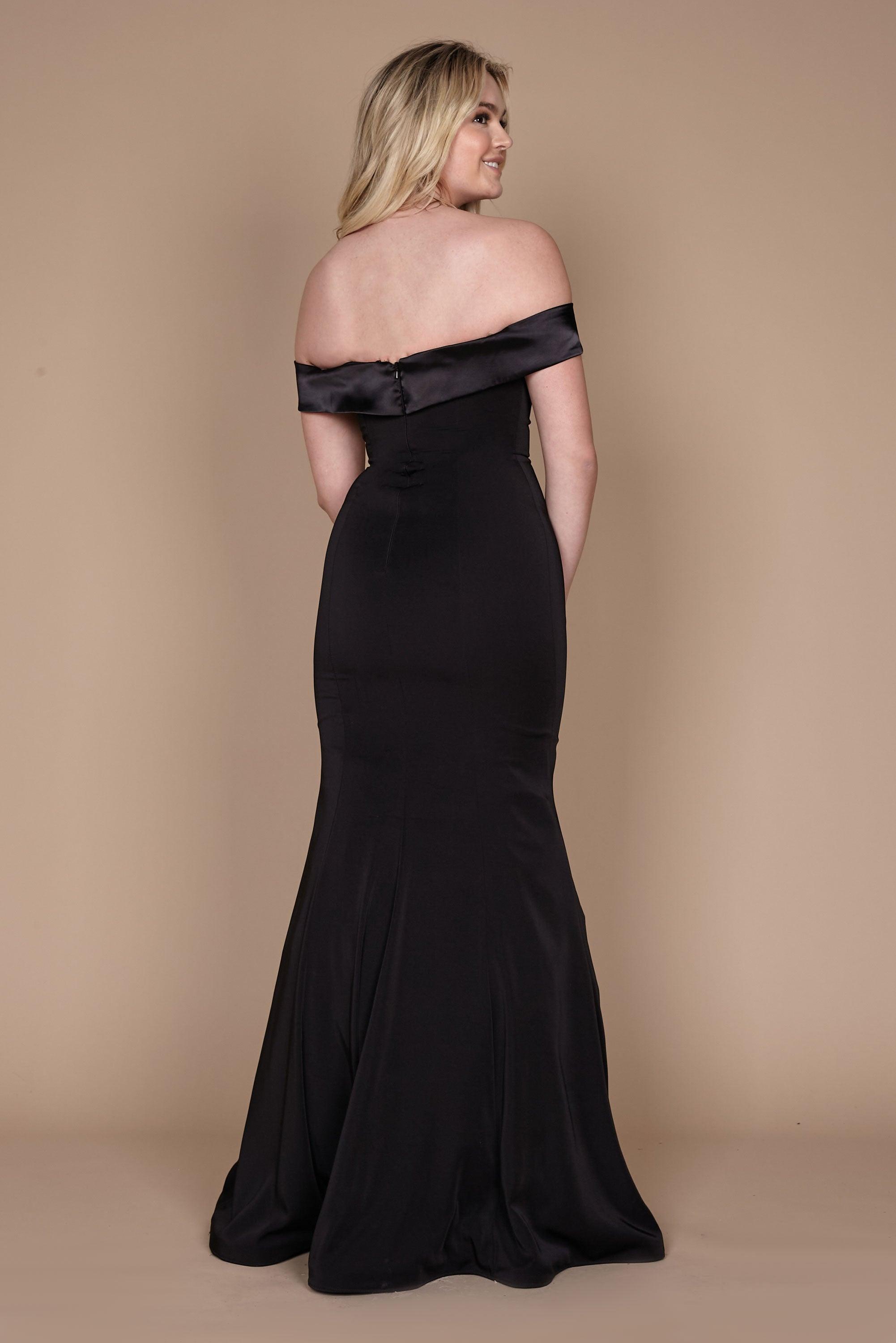 Long Formal Off Shoulder Evening Dress | The Dress Outlet