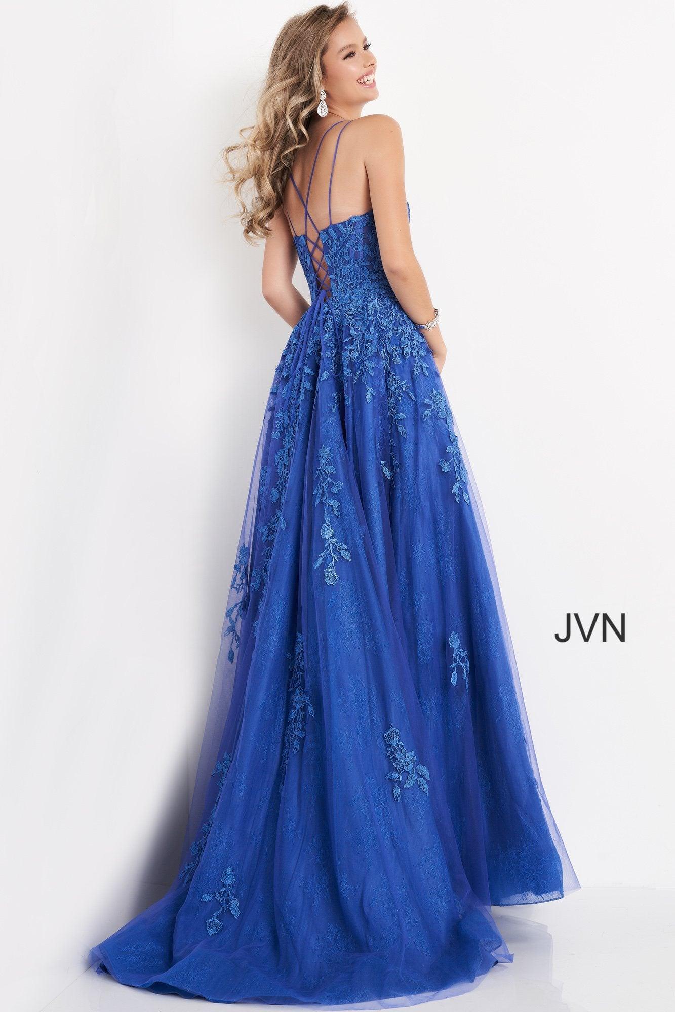 Jovani 06644 Spaghetti Strap Long Prom Gown | The Dress Outlet