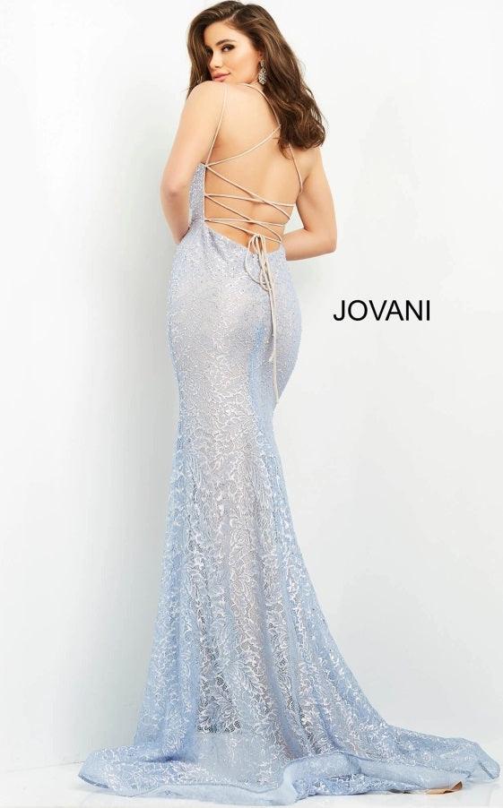 Jovani Spaghetti Strap Long Sexy Prom Gown 05942 | The Dress Outlet