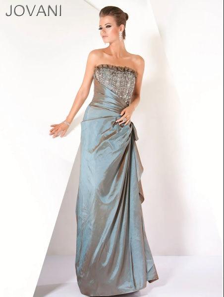 Jovani Strapless Long Formal Gown 3366 | The Dress Outlet