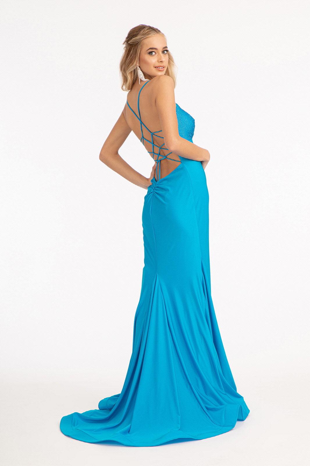 Long Formal Mermaid Fit Prom Dress │ The Dress Outlet