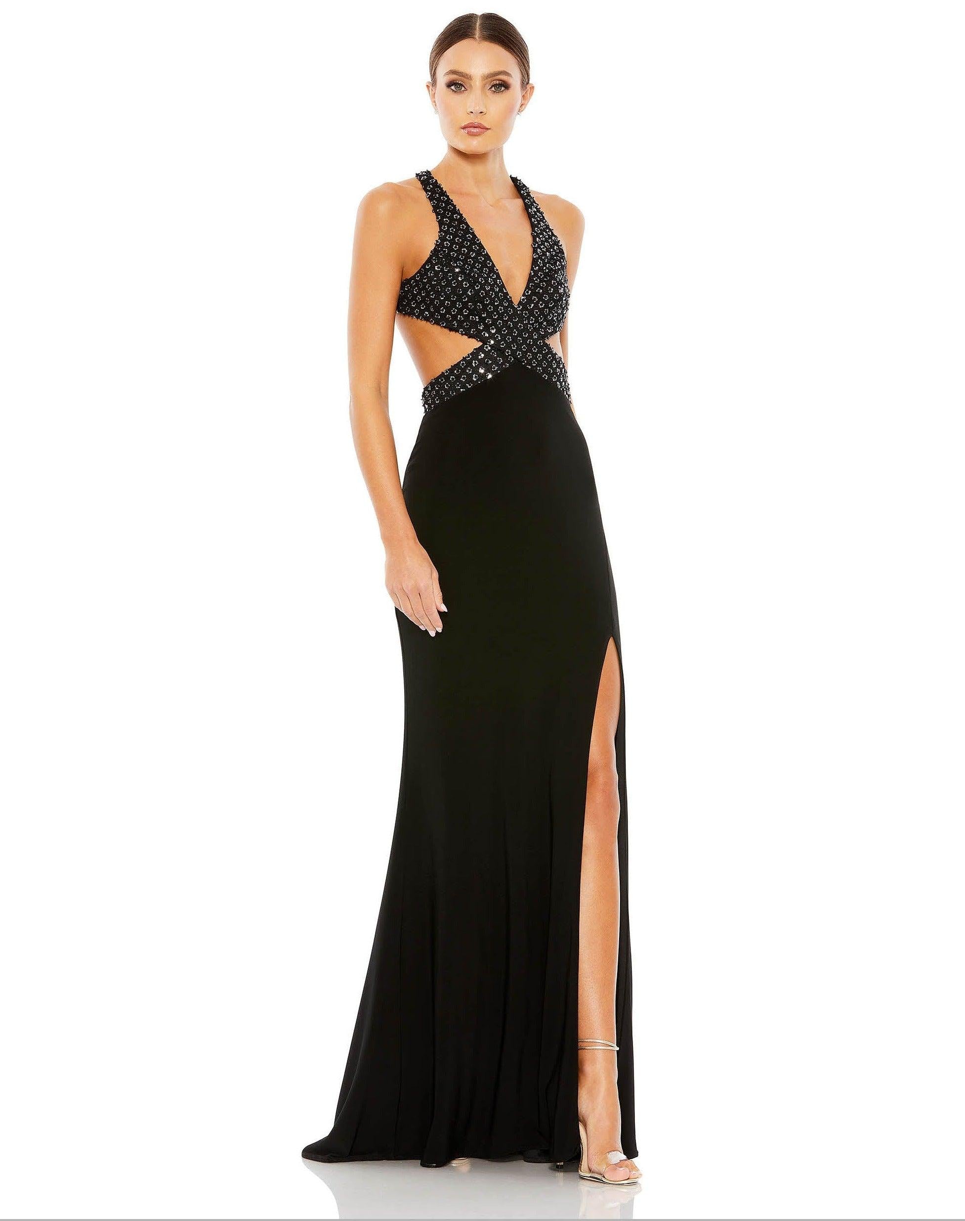 Mac Duggal 68166 Long Formal Fitted Prom Dress | The Dress Outlet
