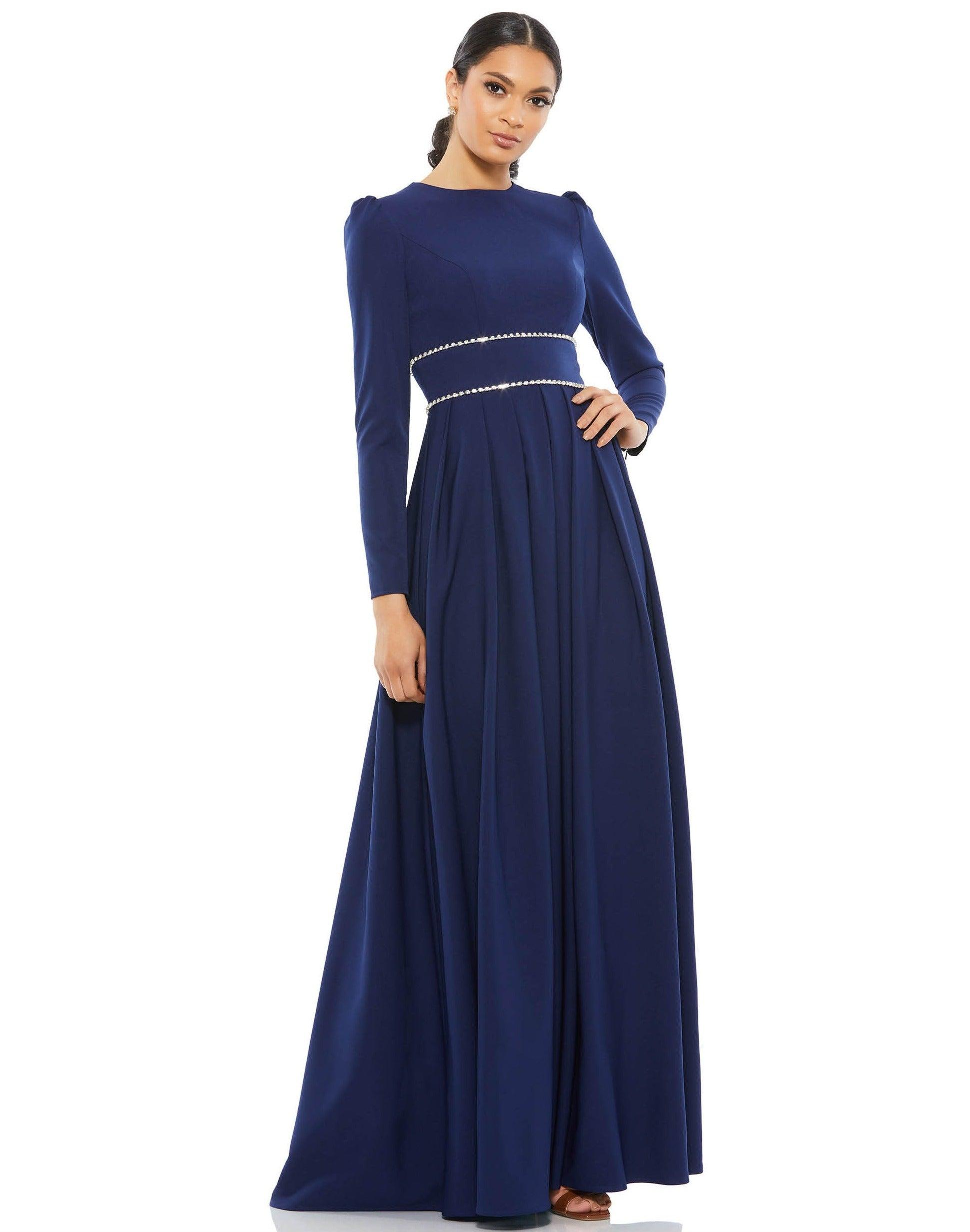 Mac Duggal Long Sleeve Formal Evening Dress 55705 | The Dress Outlet