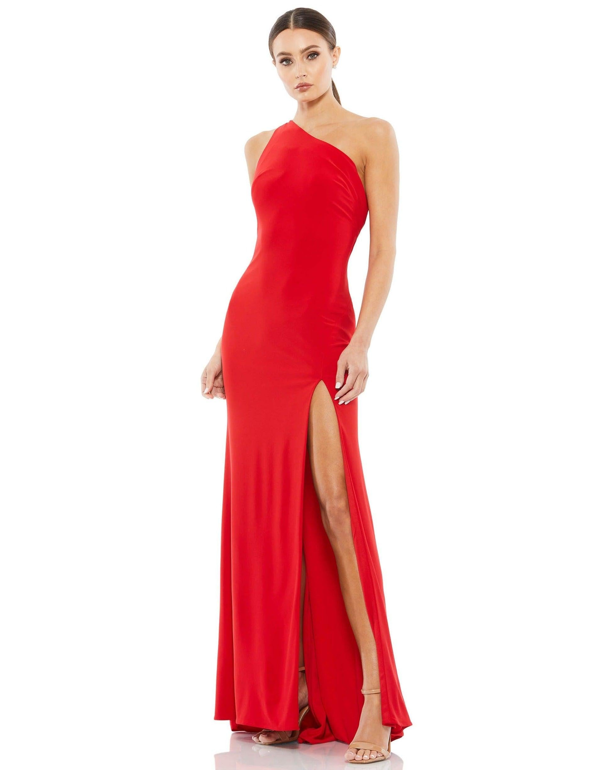 Mac Duggal 26512 Prom One Shoulder Formal Dress | The Dress Outlet